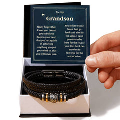 Last Forever Love You Forever (To My Grandson) – Bracelet